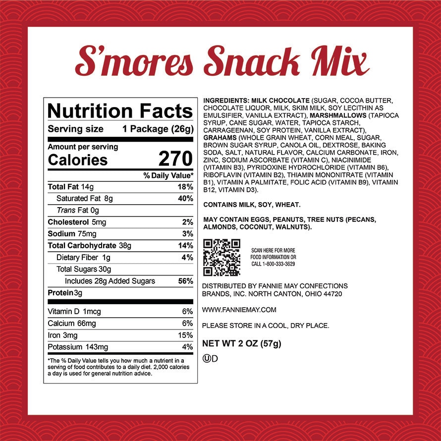 Smores Snack Mix (2 oz) - 12 Pack