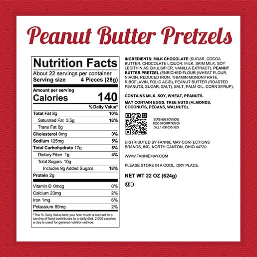 Peanut Butter Pretzels - 22oz - Bag
