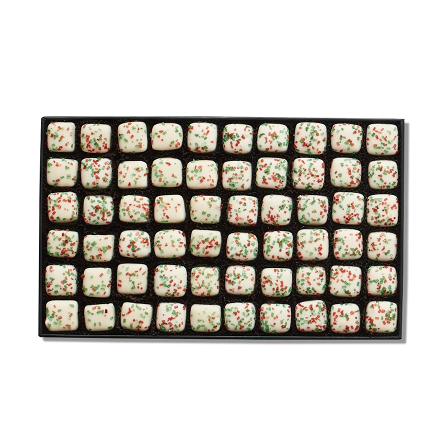 Holiday Mint Meltaways - 1lb - Green Snowflake Gift Box